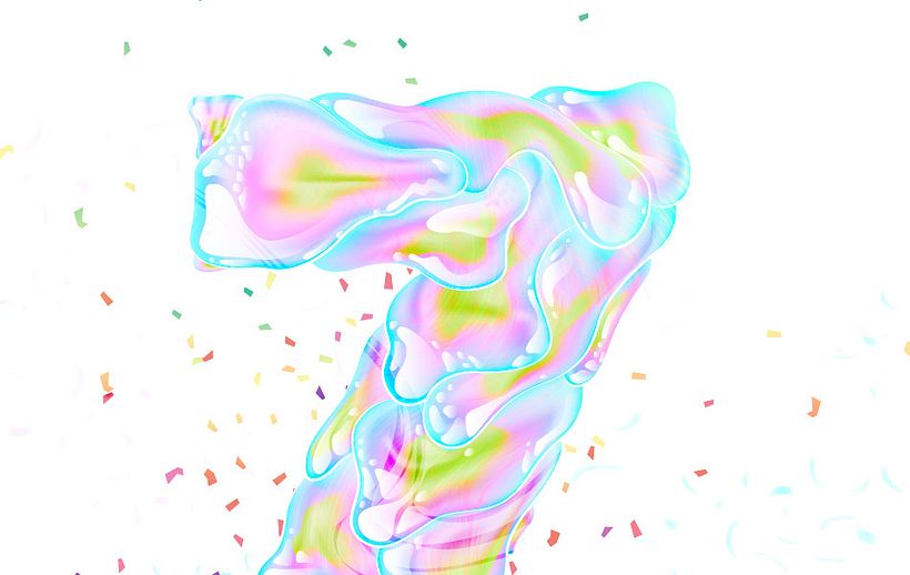 7th Anniversary Letterings 12