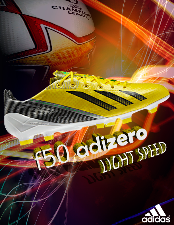 adidas f50 naranja con amarillo