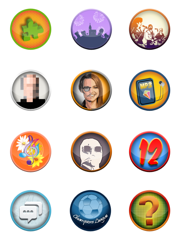 Evolución de los Iconos de Hooptap 1