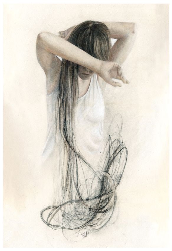 "Tangles" - Traditional illustration