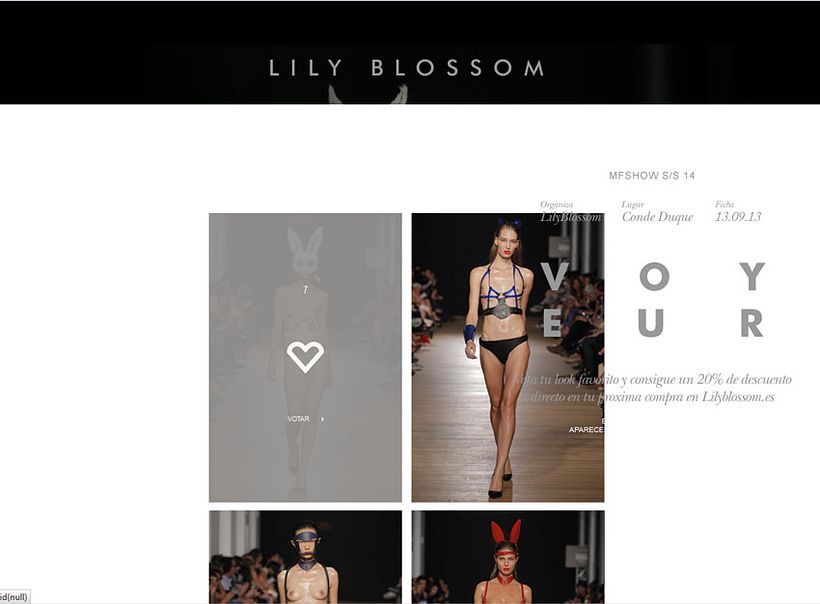 xHTML + CSS + jQuery - Lily Blossom - Microsite Voyeur 1