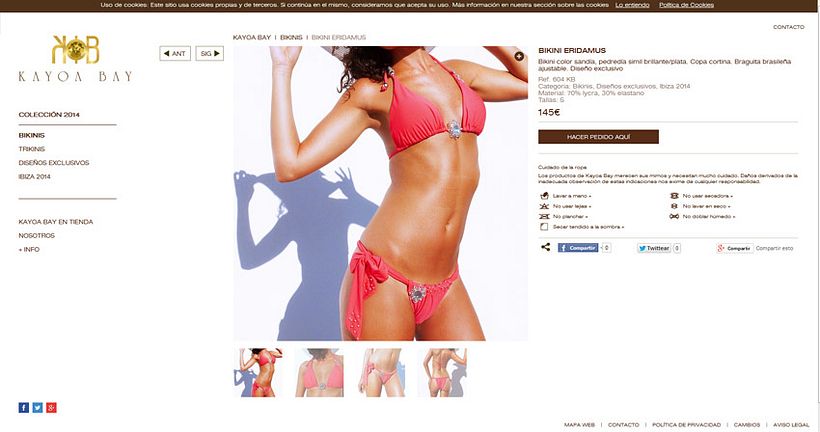 xHTML + CSS + jQuery + PHP + CMS (Gestor de Contenidos) - Kayoa Bay 2