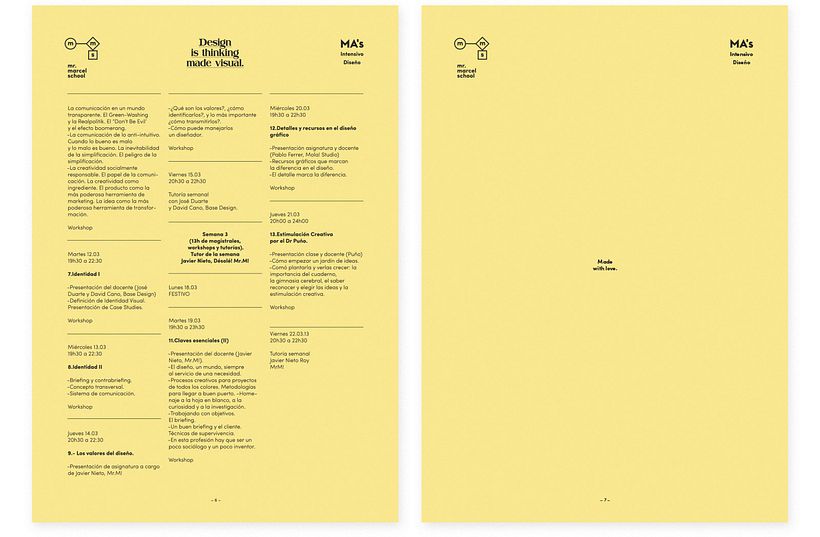 Mr Marcel School Identity. 11