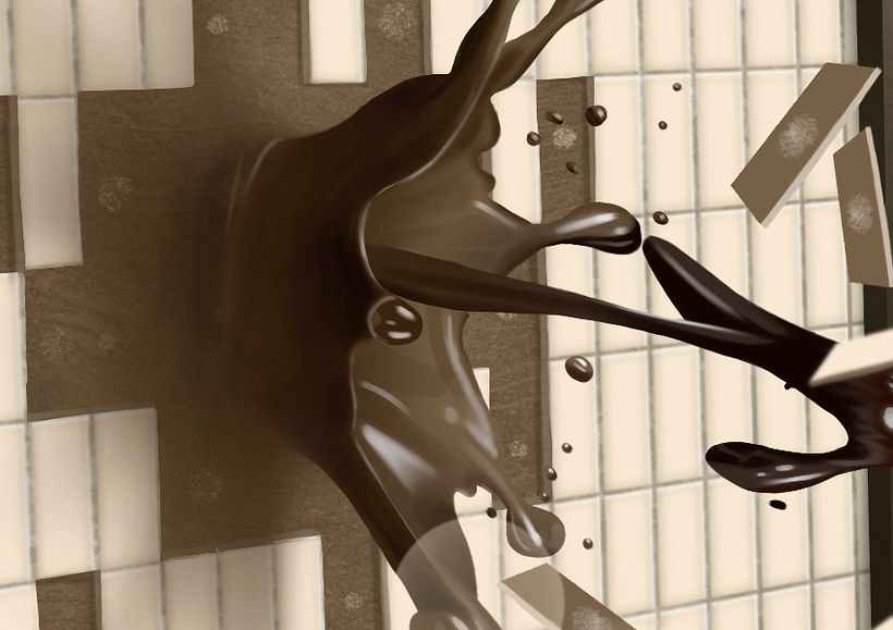 Presente - Pintura digital realizada con los dedos en el Ipad 3