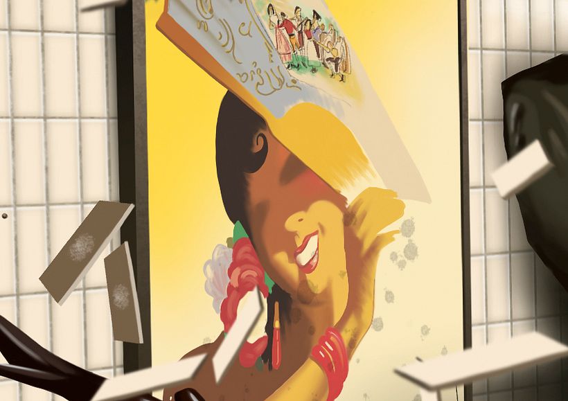 Presente - Pintura digital realizada con los dedos en el Ipad 4