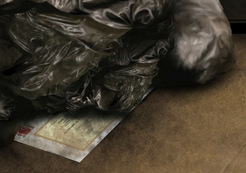 Presente - Pintura digital realizada con los dedos en el Ipad 6