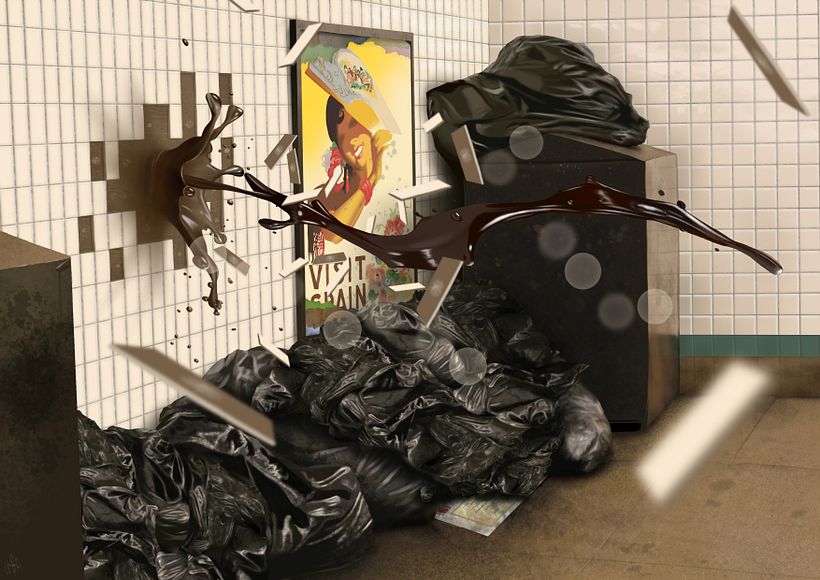 Presente - Pintura digital realizada con los dedos en el Ipad 16