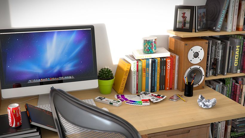 Escritorio en 3D 4