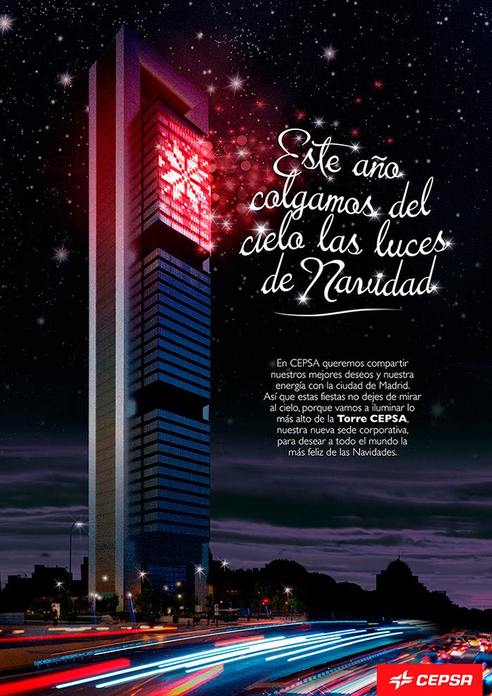 NAVIDAD // TORRE CEPSA -  Art direction