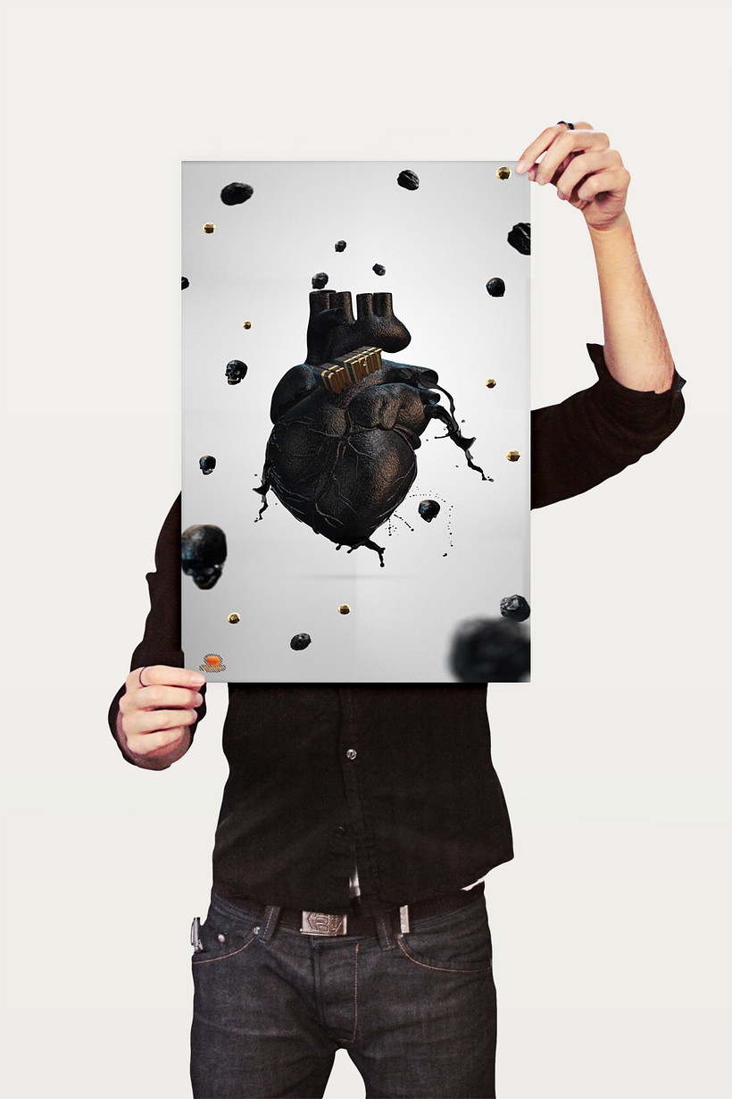 OIL HEART 3D ART 5
