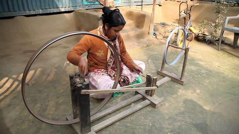 Florenz Work in progress : Handloom & hand weaving 3