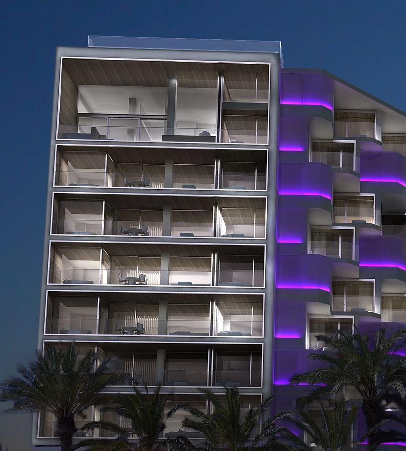 Renders Hotel Hard Rock. Ibiza 2
