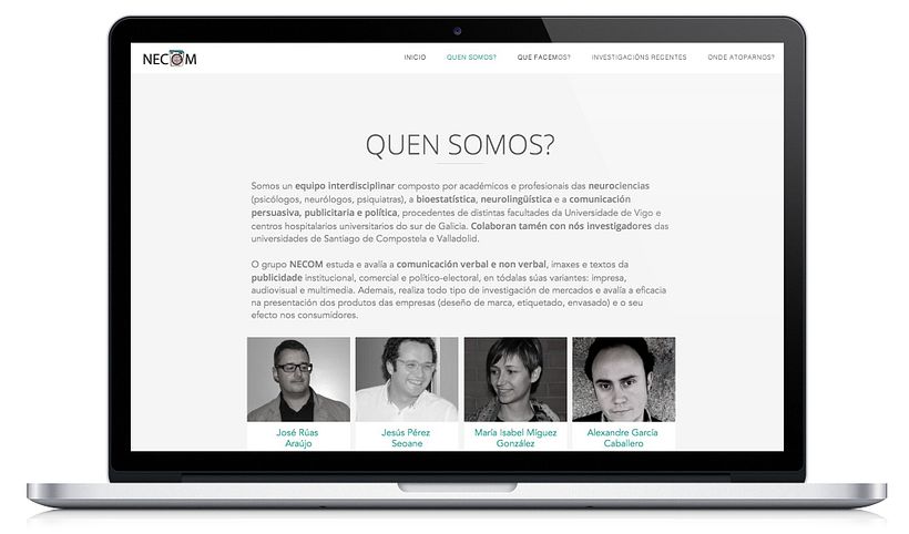 Web para el grupo NECOM 2