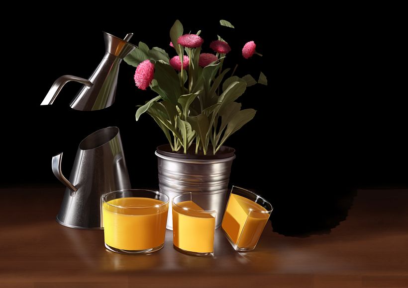 Recortes - Pintura digital realizada con los dedos en el Ipad 14