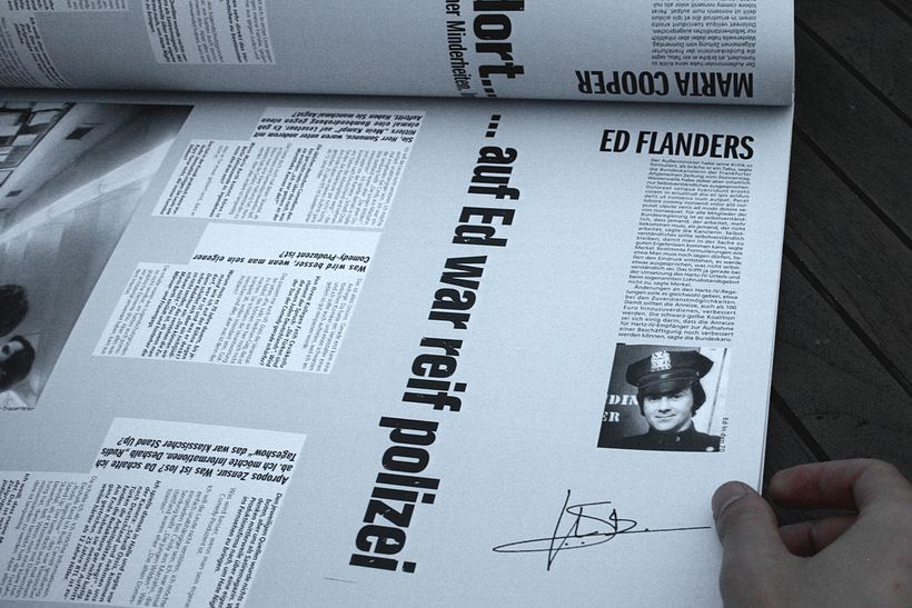 "X" Magazine, revista cultural: Disseny Editorial 14