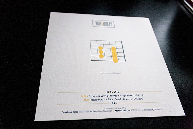 Invitaciones de boda en singles de vinilo 2