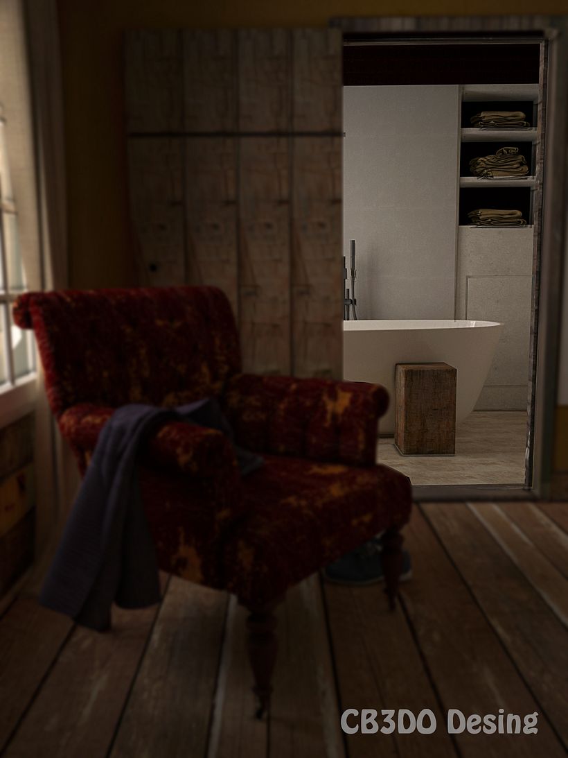 Interior con sillon 1