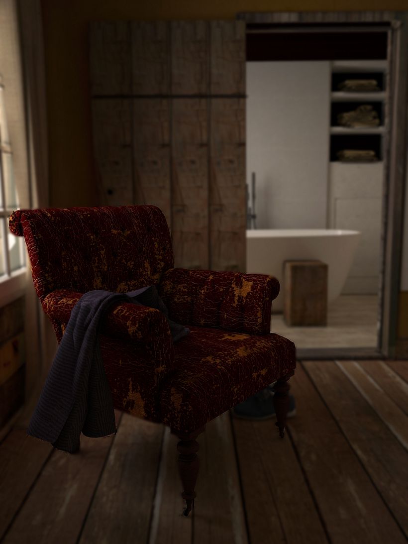 Interior con sillon 0