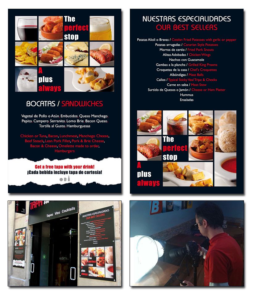 Carleles exteriores para el Bar: Tapa la Canya -1