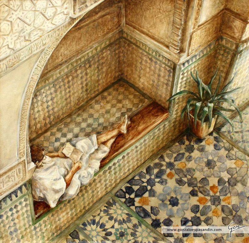 Leyendo en la madraza 1