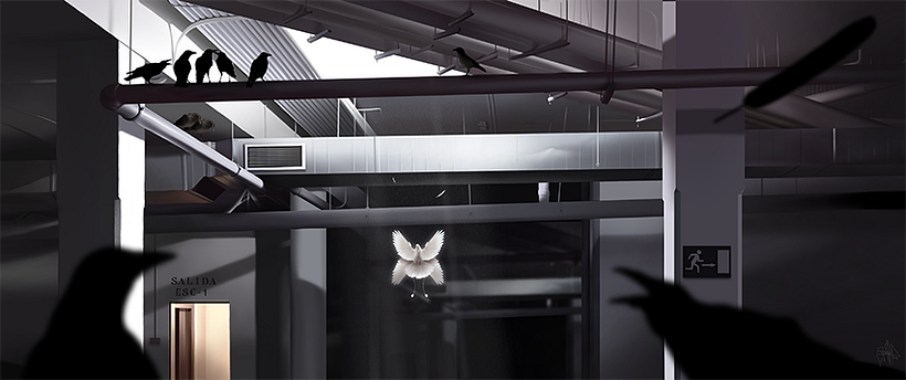 Envidia - Pintura digital realizada con los dedos en el Ipad 1