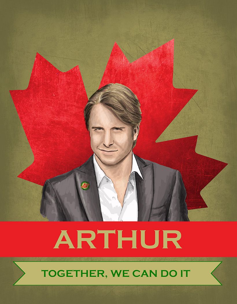 Cartel promoción elecciones Canadá 2