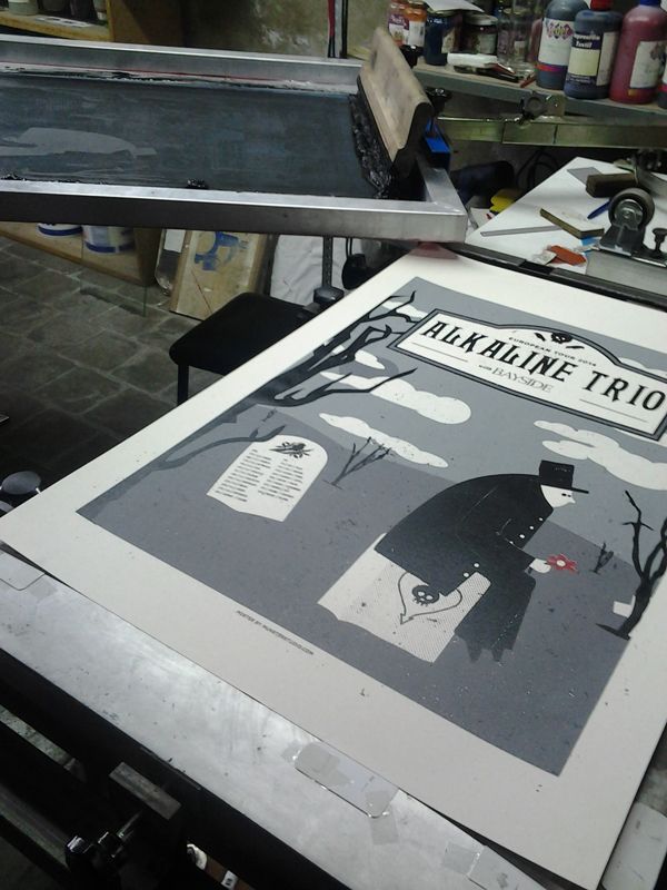 Alkaline Trio/Bayside poster de gira 12