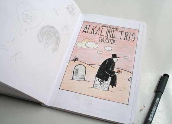 Alkaline Trio/Bayside poster de gira 2