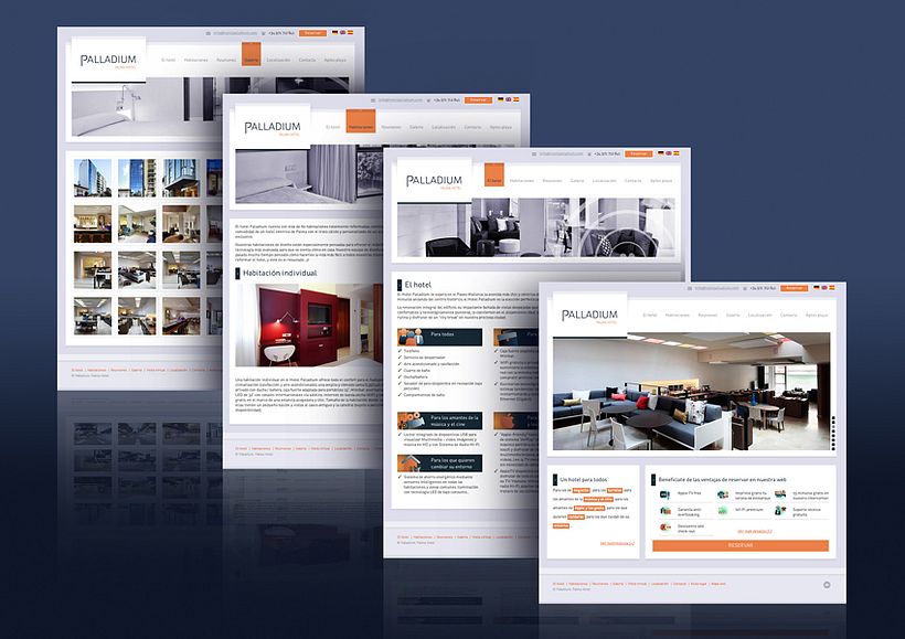 Hotel Palladium. Diseño Web 1