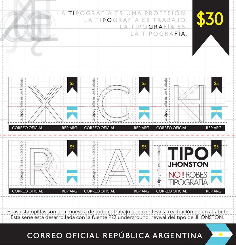 Estampillas - Tipografi