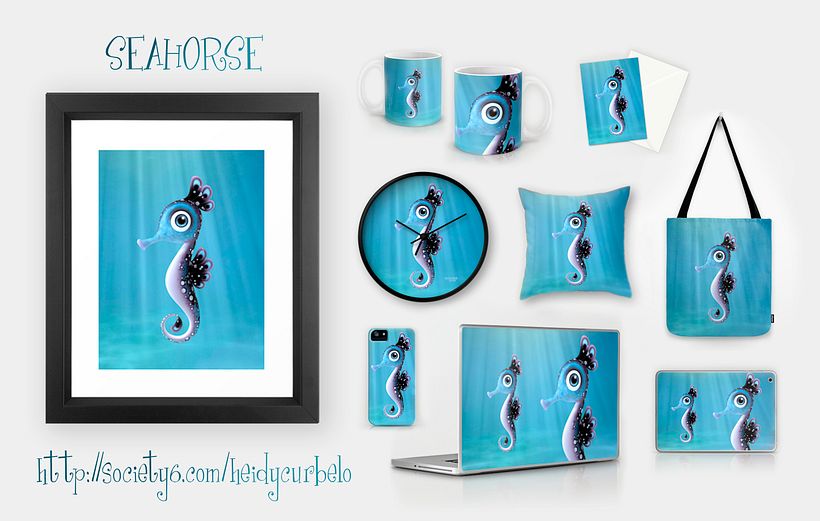 Cartoon Seahorse 3
