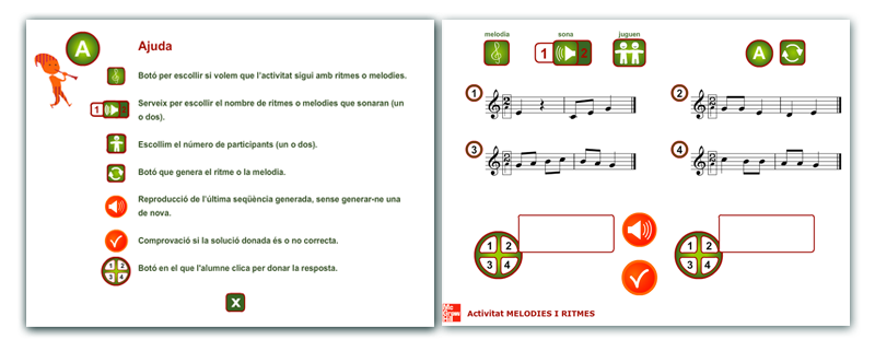 Actividades interactivas educativas de Música 4