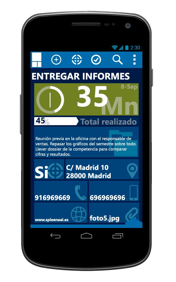 © aTareado aplicación de gestión de tareas para Android 4