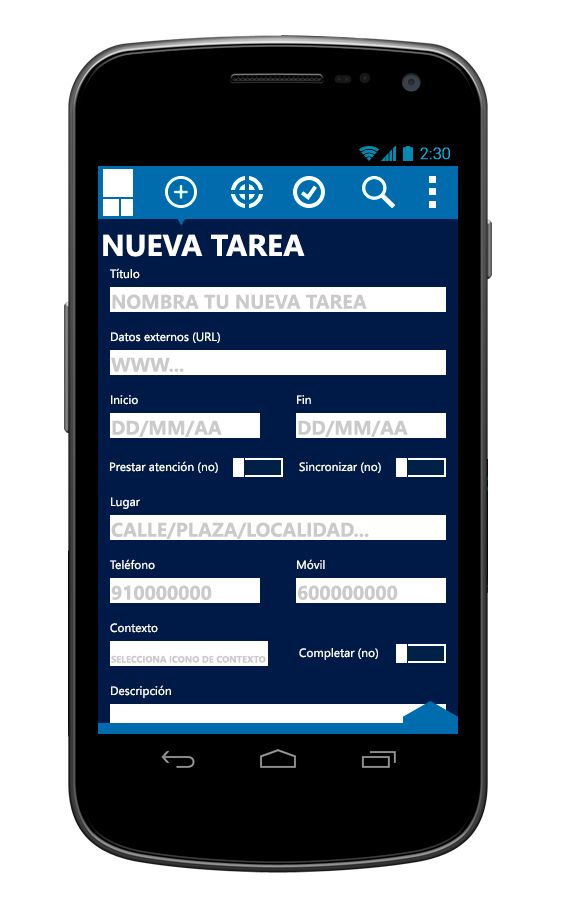 © aTareado aplicación de gestión de tareas para Android 5