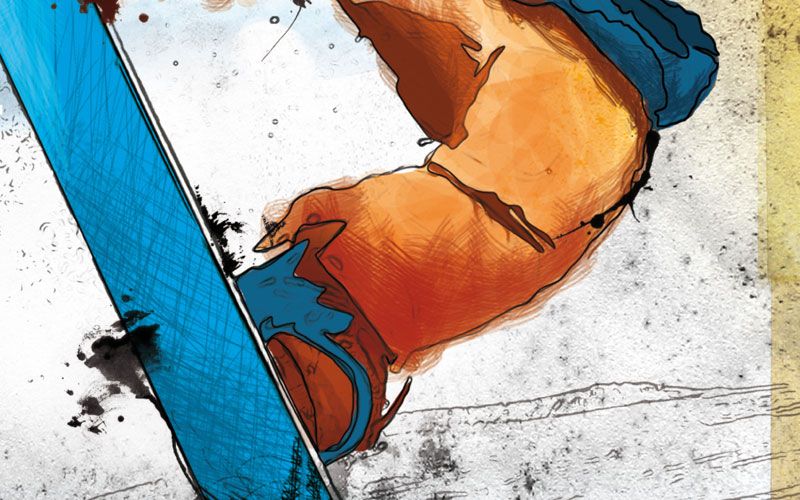 Andorra Snowkite. Imágen Gráfica de Evento Deportivo 2