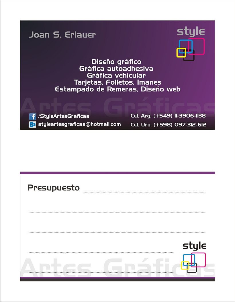 Tarjetas personales 1