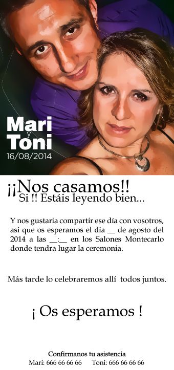 Invitación boda 2