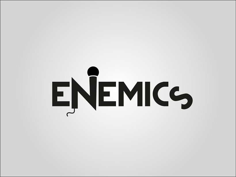 Logotipo e imagotipo Enemics - Branding et identité