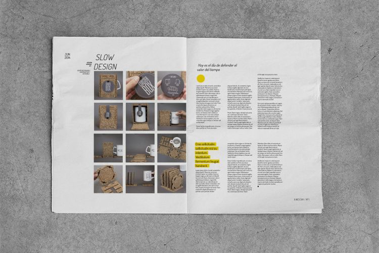 Diseño editorial / NewsDay,  para  Hoy es el día, estudio de diseño sostenible. 2