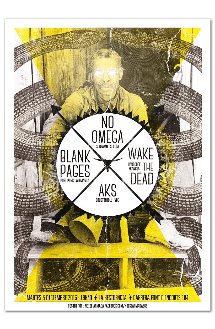 NO OMEGA + WAKE THE DEAD + BLANK PAGES + AKS | poster 0