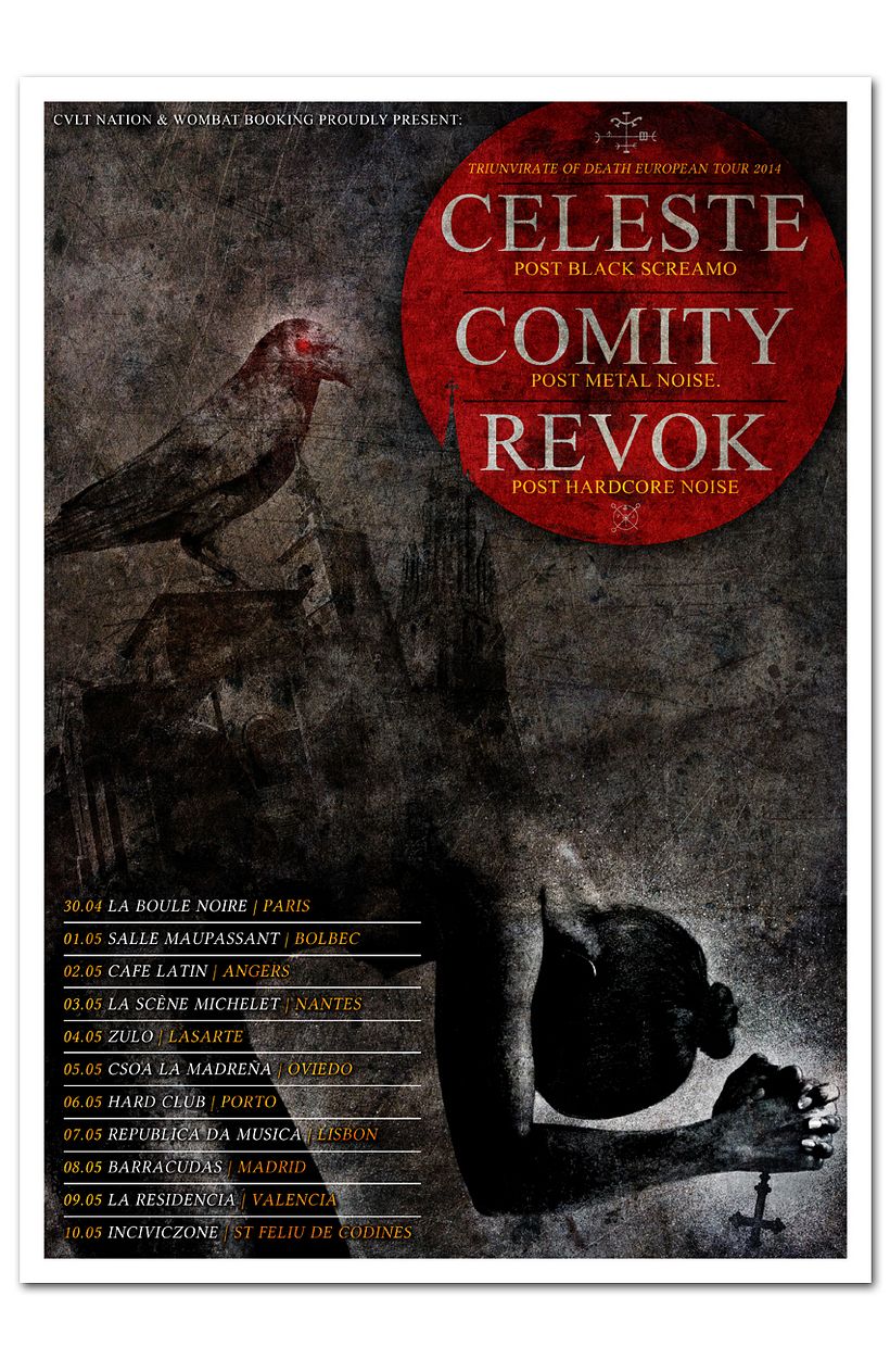 CELESTE + COMITY + REVOK | tour poster -1