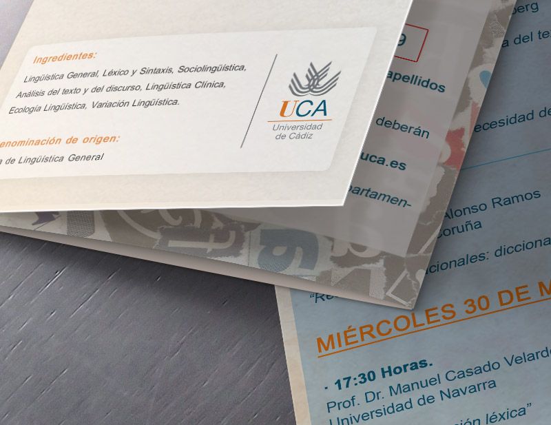 Universidad de Cádiz - Diseño e Impresión - Grafik Tasarım