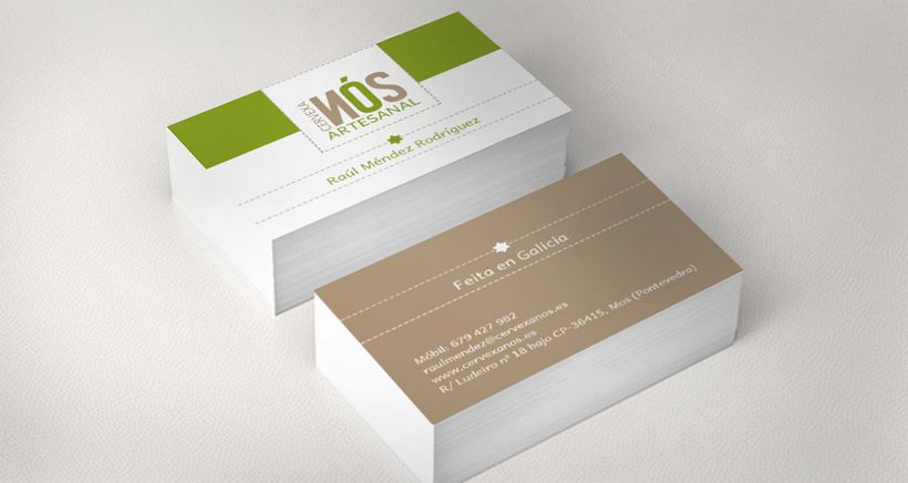 Identidad visual corporativa Cervexa Artesanal NÓS 2