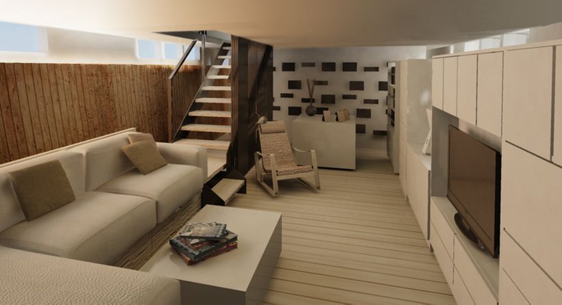 Vivienda en un Barco - 3D
