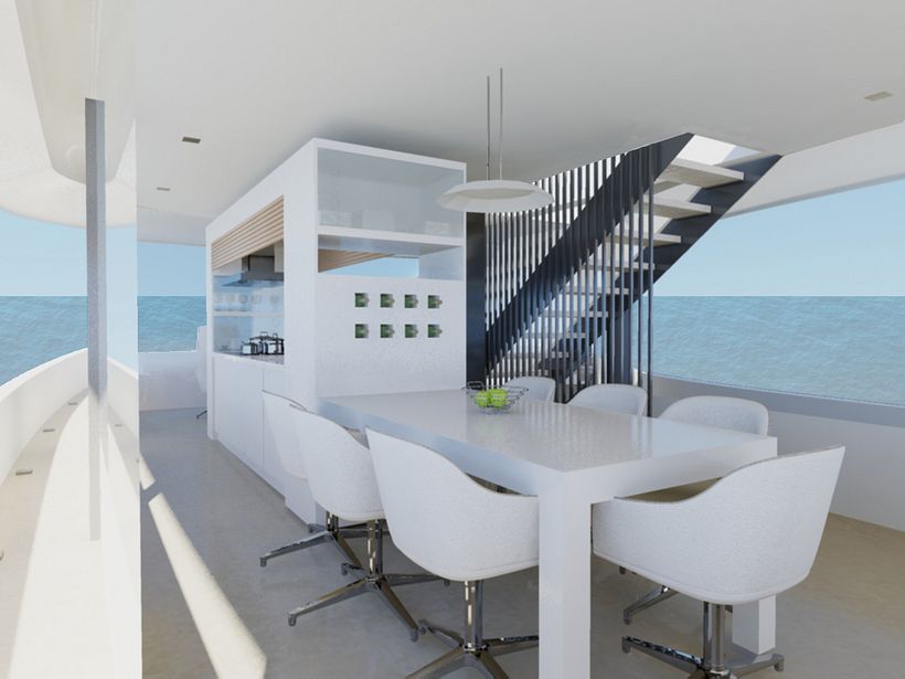 Vivienda en un Barco - 3D