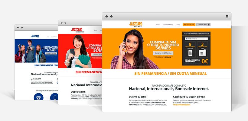 Diseño Conceptual para una Landing Page de Jazzcard (Jazztel) 0