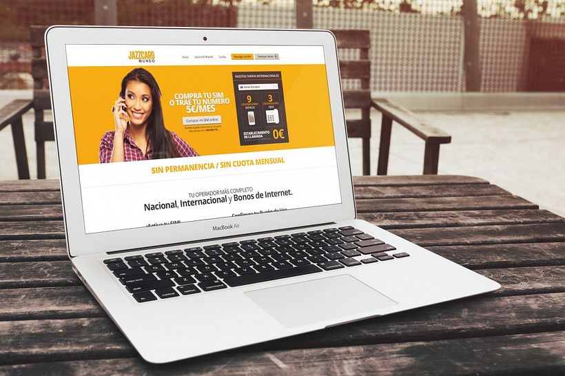 Diseño Conceptual para una Landing Page de Jazzcard (Jazztel) 3