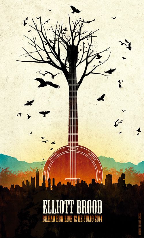 Cartel Elliott Brood para Bilbao BBK Live 1