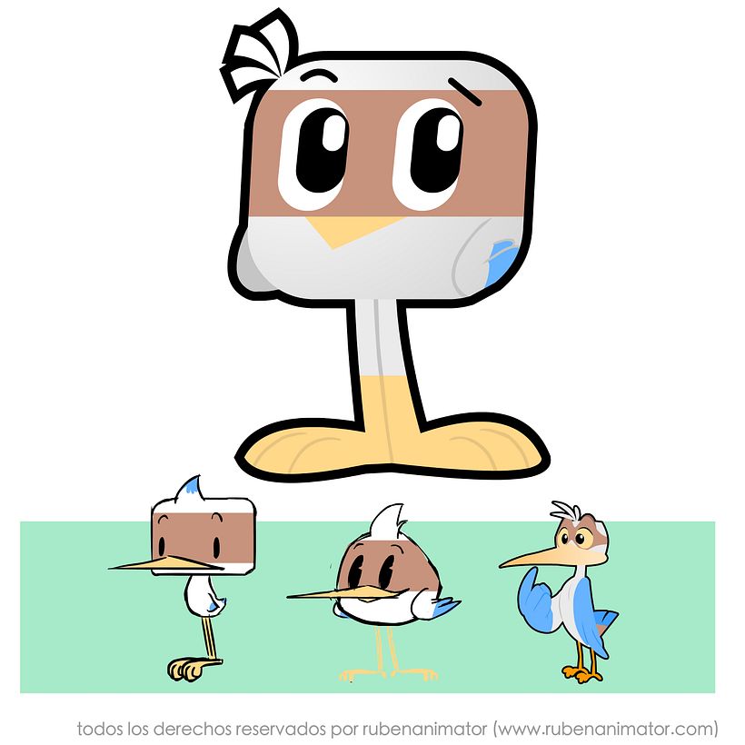 Diseño de personajes descartados. 1