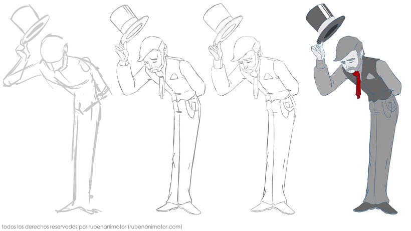 Diseño de personajes descartados. 10